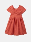 Red dress with embroidery KROFORETTE / 24E2PFE1ROBE405