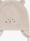 Knitted walnut bonnet GOPAL / 23H0AML1CHAI812