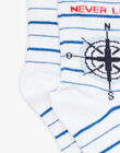 Navy and white striped socks FOSOLAGE / 23E4PGC1SOQ000