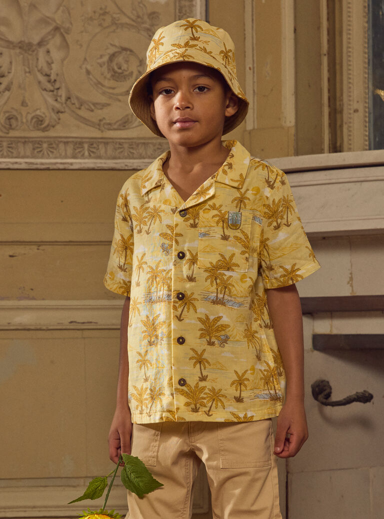 Straw yellow SHIRT MLACHAGE / 25E3PGK1CHM104