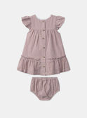Rose wood DRESS MANINON / 25E1BFK2ROB312