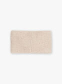 Beige knitted snood GIBONNY / 23H4BF41SNO080