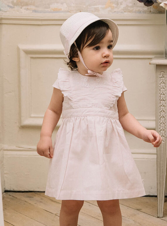 Baby girl formal dress and bloomer CAJUSTINE / 22E1BFH1ROB301