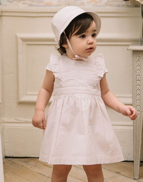 Baby girl formal dress and bloomer CAJUSTINE / 22E1BFH1ROB301