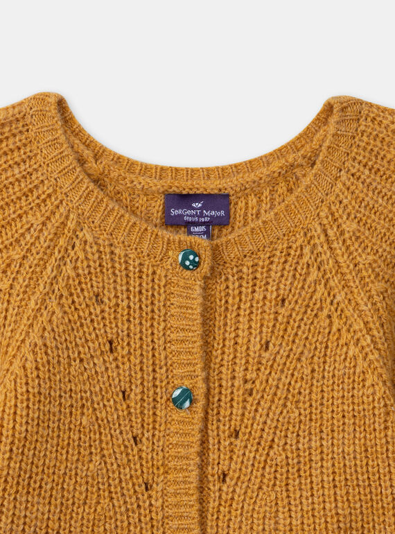 Heather yellow CARDIGAN LALILY / 24H1BFO1CARB111