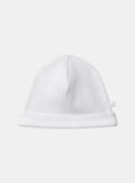 White NEWBORN BEANY MONI / 25E0AM11BNA000