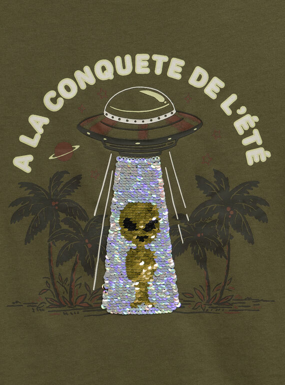 Kaki TEE SHIRT SS MLEOVNAGE / 25E3PGO3TMC604