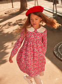 Pink, red and lilac floral print dress GOUTETTE / 23H2PFD2ROB001