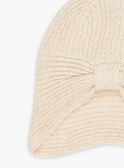 Beige knit cap FRABONETTE / 23E4PF51BON808