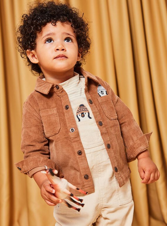 Brown corduroy overshirt DASEAN / 22H1BGY1SCH804