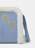 Greyish blue BAG AND POUCH LAREINETTE / 24H4PFS1BES205