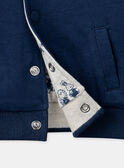 Reversible blue and ecru cardigan LADRISTO / 24H1BGJ1GILC230