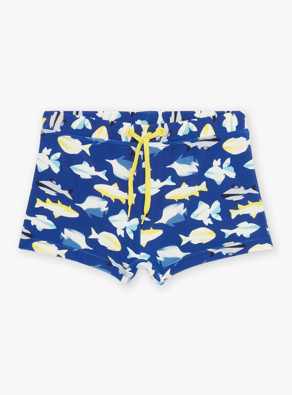 Shark print boxer shorts in ink FRYBOXAGE / 23E4PGM6MAIC214