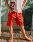 Child boy embroidered twill shorts COBERMIAGE / 22E3PGM2BER506