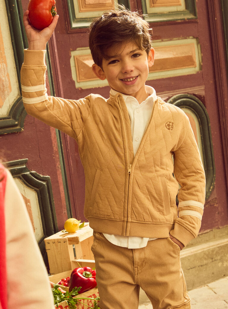 Beige KIDS CARDIGAN Beige KIDS CARDIGAN NELASSAGE / 25H3PGK1GILA014
