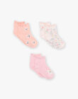 3 Pairs of Pink and Peach Socks FRIGOETTE / 23E4PFJ1LCBD329
