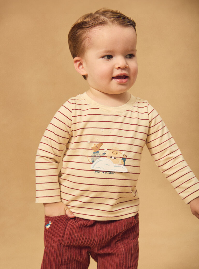 off white TEE SHIRT LS NASAMY / 25H1BGX2TML632