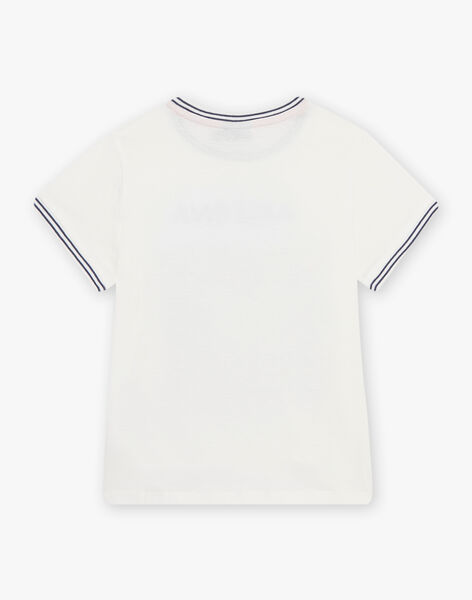 Ecru T-shirt with Canyon pattern child boy CIABAGE / 22E3PGJ2TMCA001