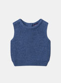 Navy CARDIGAN WHITHOUT SLEEVES MADENISE / 25E1BF81CSMC212
