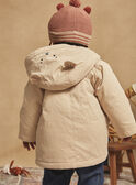 3-in-1 beige canvas hooded coat GIARTHUR / 23H1BG41IMP080