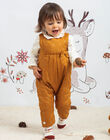 Baby girl camel jumpsuit with fancy print BAINOU / 21H1BFJ1SAL804