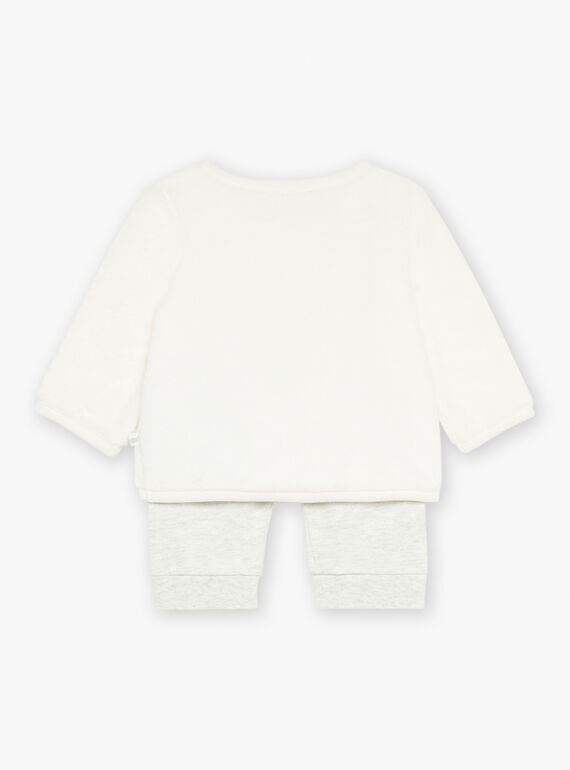 Light gray top, pajama bottoms and socks GODSON / 23H0CGL2ENSJ920