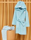 Blue terry bathrobe with unicorn animation hood DOUCHETTE / 22H5PF21PEI222