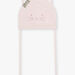 Baby girl pink cat knit cap with lining