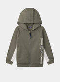 Light green JOGGING TOP MMAZIPAGE / 25E3PG53JGHG600
