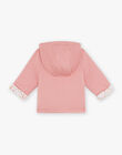 Soft pink tubic hooded vest FOUSIA / 23E0CF61VESD332