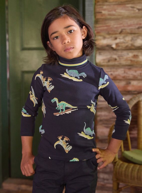 Navy TURTLE NECK LALAOPAGE / 24H3PGS1SPL070
