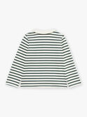 Ecru striped polo shirt GAPAUL / 23H1BGQ1POL001