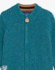 Duck blue knit cardigan DANOUR / 22H1BGU1GIL714