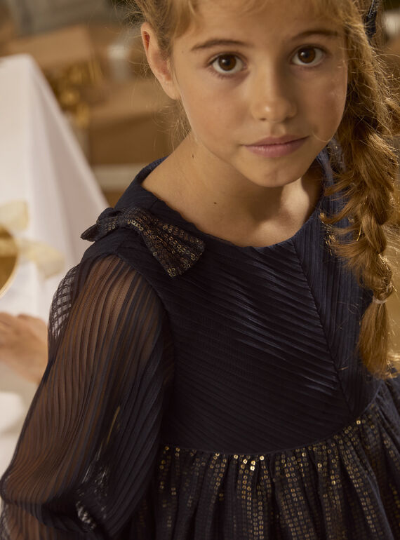 Blue DRESS LEIPAIETTE / 24H2PFT3ROBC243