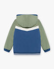 Navy and khaki colorblock jacket child boy CAXOTAGE / 22E3PGG2BLO604
