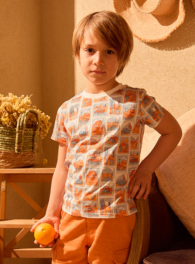 White TEE SHIRT SS MLOPRINAGE / 25E3PGP2TMC000