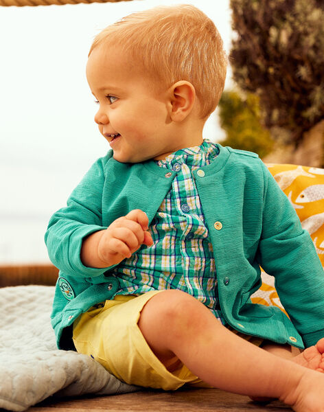 baby boy turquoise vest CAVITO / 22E1BGN1GIL209