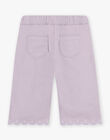 Purple twill pants DAARIEL / 22H1BF51PAN328