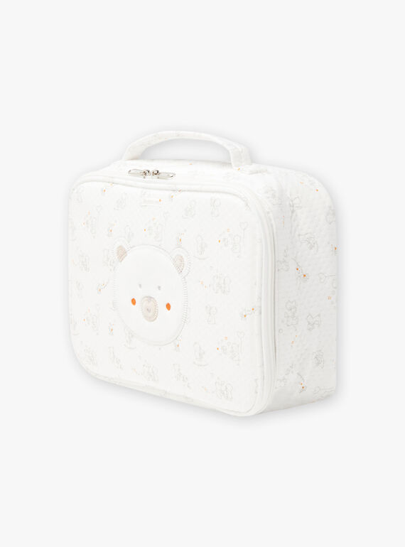 Mixed baby birth suitcase in ecru BOJASMIN / 21H0AM41VAL001