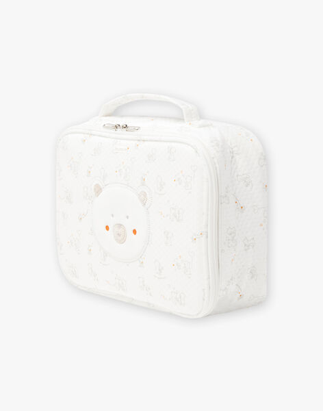 Mixed baby birth suitcase in ecru BOJASMIN / 21H0AM41VAL001