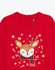 Christmas sweater knitted with deer DOUPULETTE / 22H2PF91PUL050
