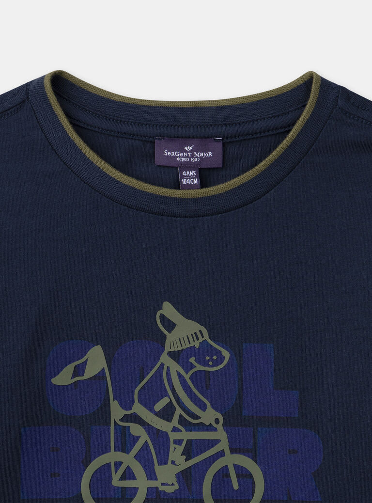 Navy TEE SHIRT LS NUPREMAGE / 25H3PGQ1TML070