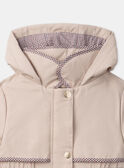 Beige RAINCOAT LITRETTE / 24H2PF62IMP080