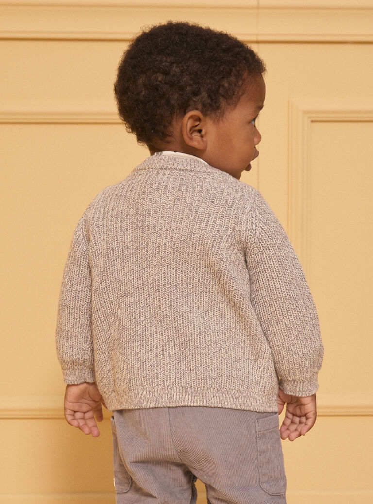 Heather beige CARDIGAN Heather beige CARDIGAN LAOCTAVE / 24H1BGQ1CARA011