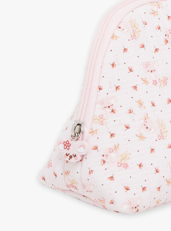 Soft pink birth kit with floral print FONTAINA / 23E0AF61TRN321