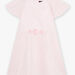 Child girl pale pink satin and tulle dress