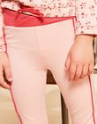 Pink legging with crossed waist FRILEGETTE / 23E2PFJ1LGSD300