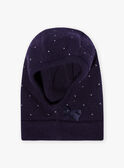 Child girl's night blue knitted balaclava BLOGOETTE / 21H4PFE1CAG705
