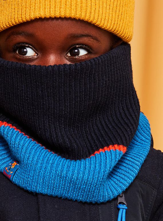 Knitted tricolor snood DEROULAGE / 22H4PGM2SNO713