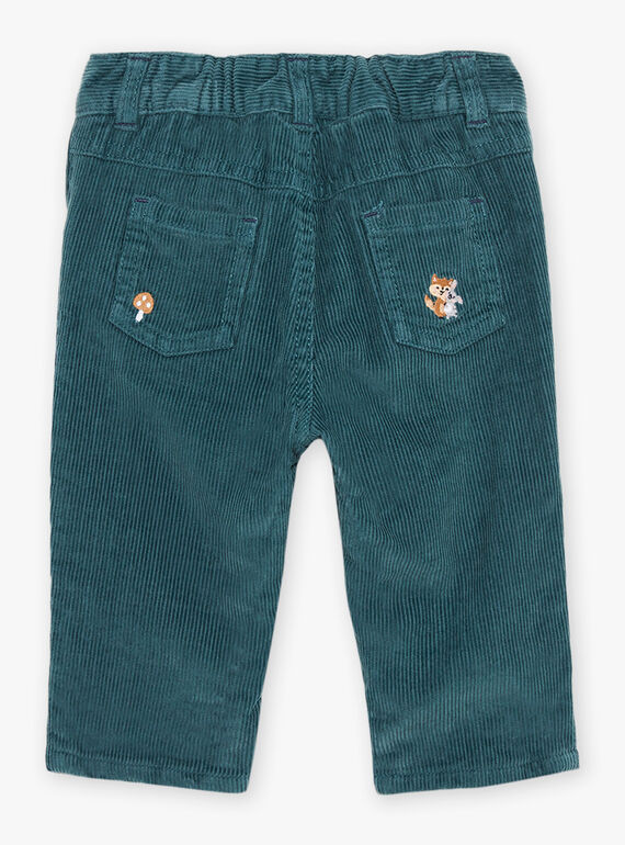 Duck blue corduroy pants DANOE / 22H1BGU2PAN714